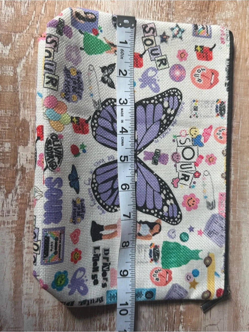 Olivia Rodrigo SOUR Butterfly Cosmetic Bag Pencil Pouch